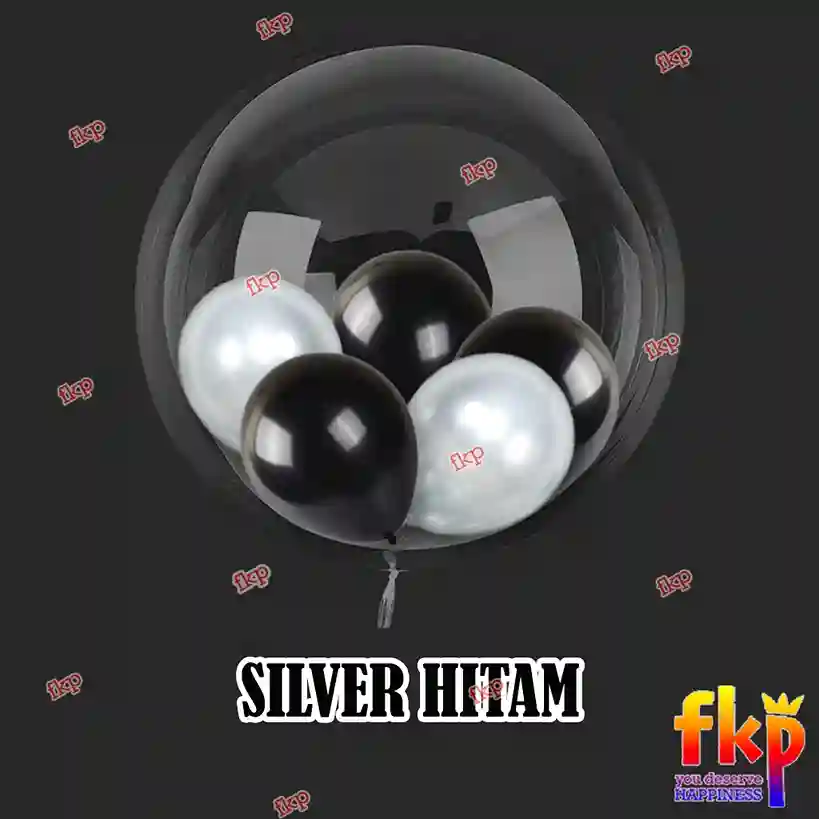 Hitam - Silver